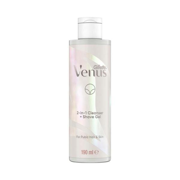 Gillette Venus 2 In 1 Pubic Hair & Skin Shave Gel & Cleanser | 190mL