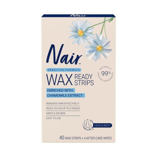 Nair Soft Natural Wax Strips | 40 pack