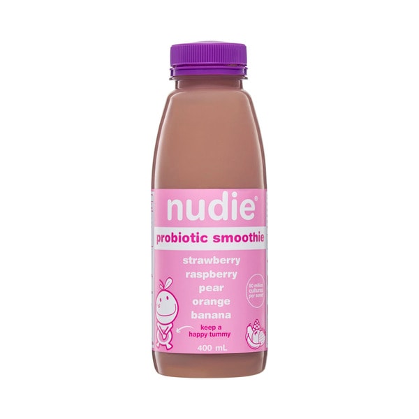 Nudie Probiotic Strawberry & Raspberry Smoothie | 400mL