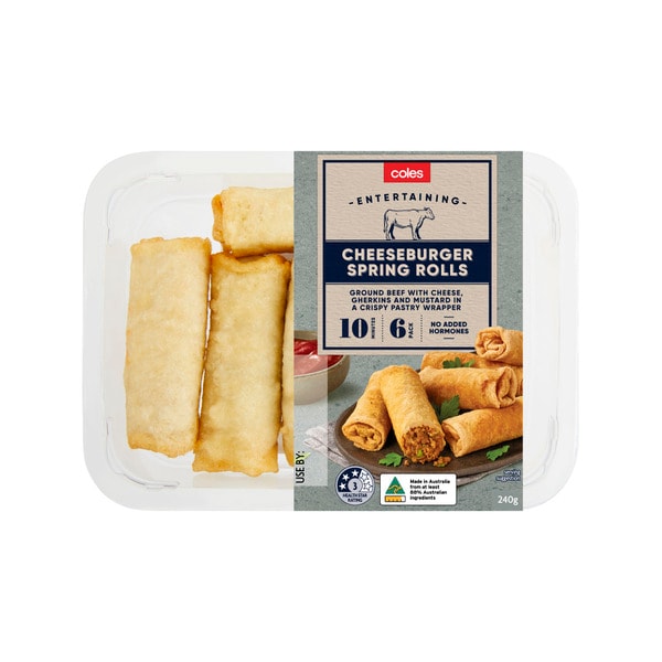 Coles Entertaining Cheeseburger Spring Rolls | 240g