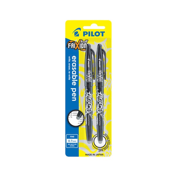 Pilot Frixion Ballpen Black | 2 pack
