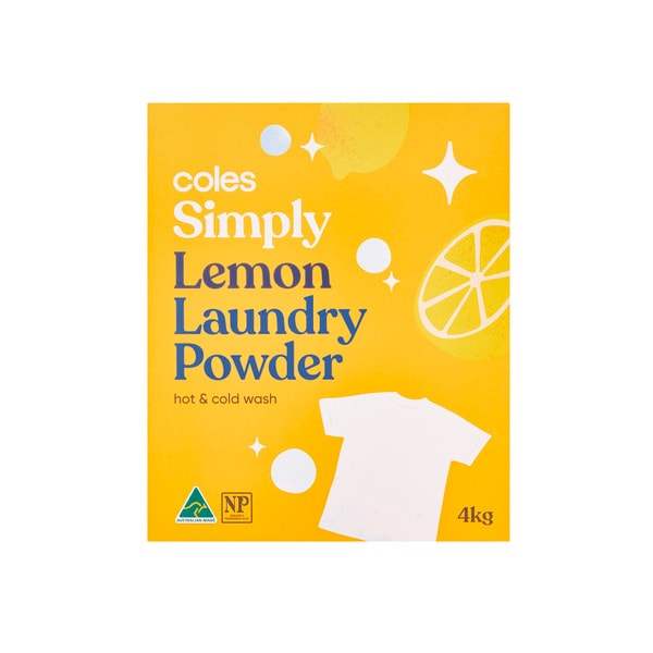 Coles Lemon Fresh Laundry Powder | 4kg