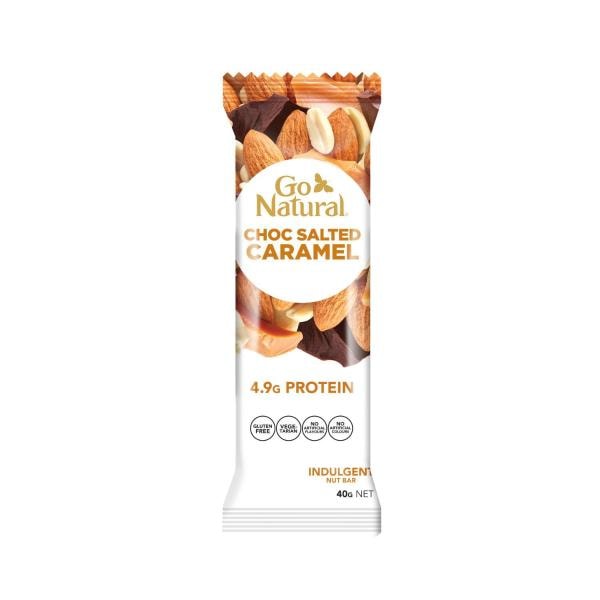 Go Natural Choc Salted Caramel Bar | 40g