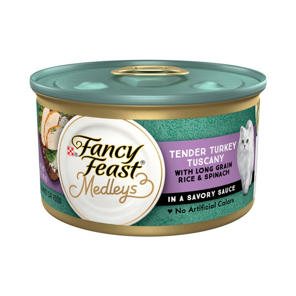 Fancy Feast Medleys Tender Turkey Tuscany With Rice & Garden Greens Cat Food | 85g