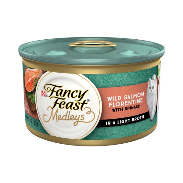 Fancy Feast Medleys Wild Salmon Florentine Cat Food | 85g