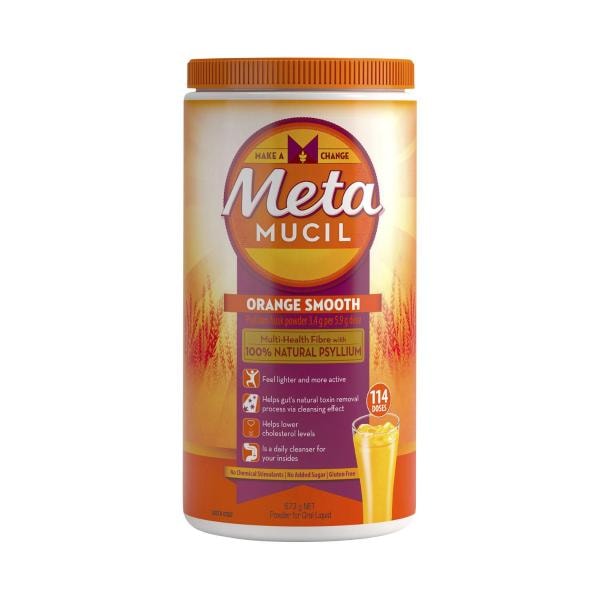 Metamucil Daily Fibre Supplement Smooth Orange 114 Doses | 673g