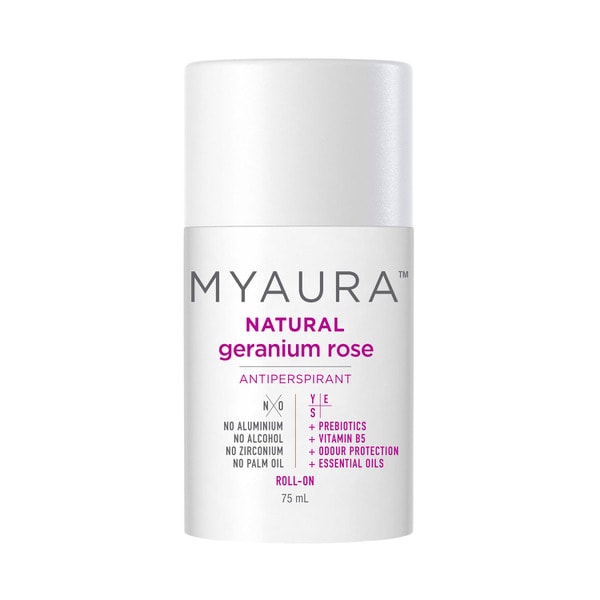 Myaura Antiperspirant Roll On Geranium Rose | 75mL