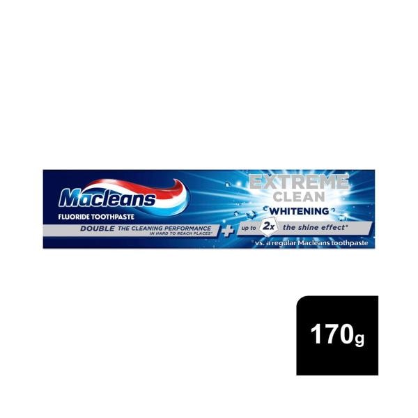 Macleans Extreme Clean Whitening Fluoride Toothpaste | 170g