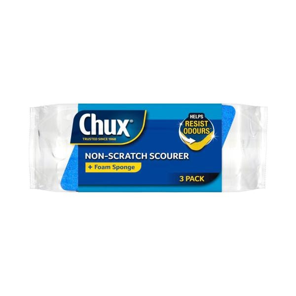 Chux Non Scratch Scourer Sponge | 3 pack