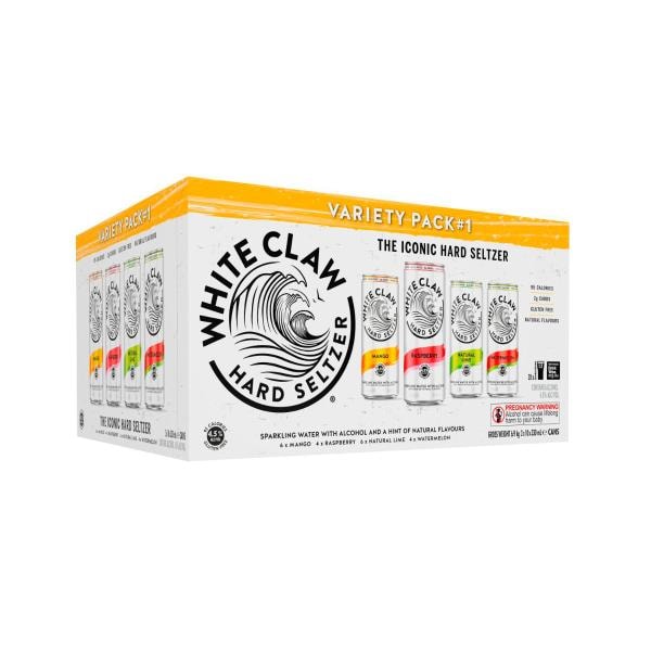 White Claw Variety Can 330ml | 20 Pack