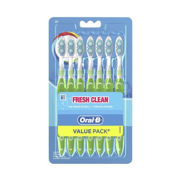 Oral-B All Rounder Fresh Clean Soft Toothbrush | 7 pack