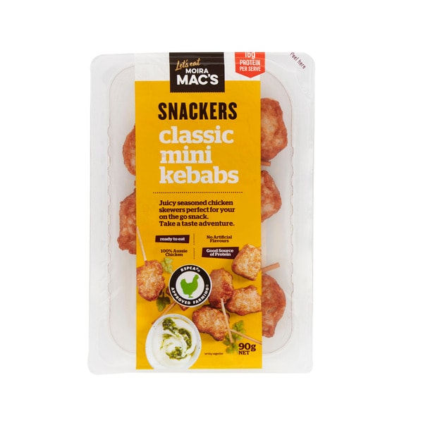 Moira Mac's Snackers Classic Mini Chicken Kebabs | 90g