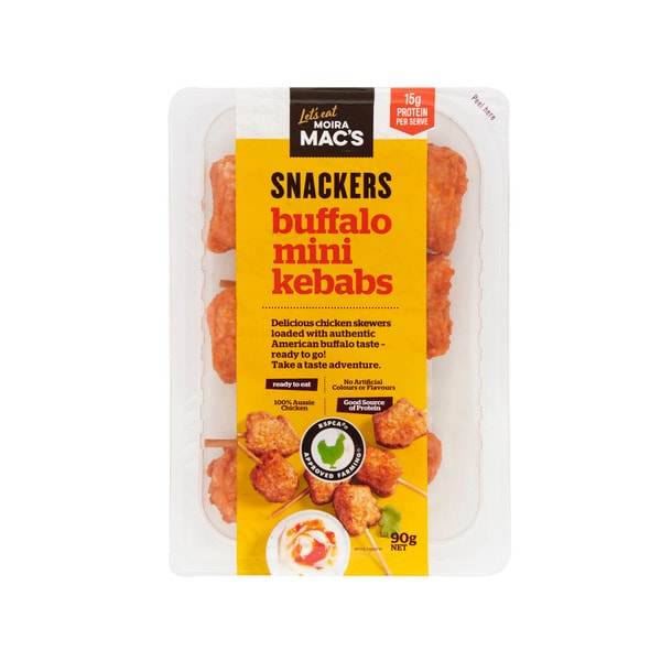 Moira Mac's Snackers Buffalo Mini Chicken Kebabs | 90g