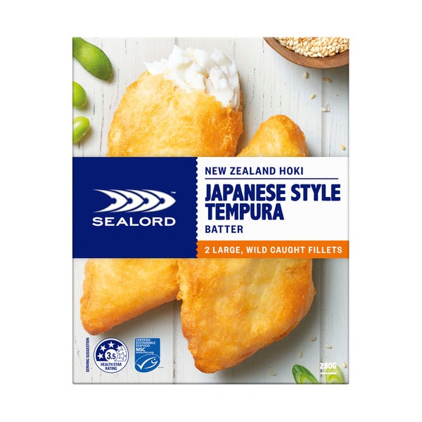 Sealord Japanese Style Tempura Batter Hoki Fillet | 280g