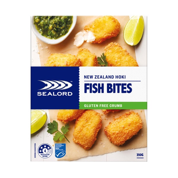 Sealord Gluten Free Hoki Bites | 350g