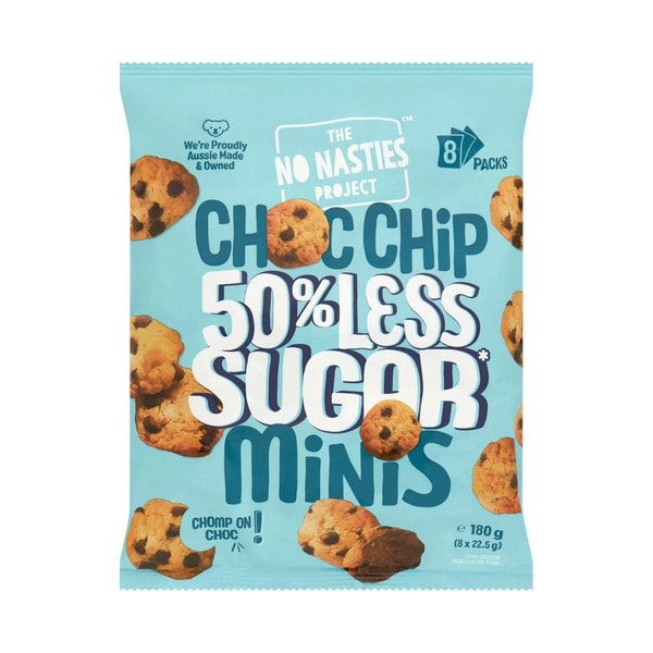 No Nasties Project Multipack Choc Chip Cookies Original 8 Pack | 180g