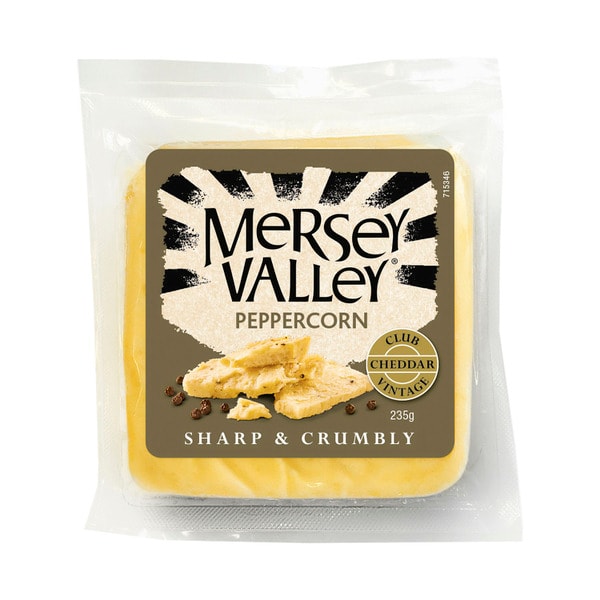 Mersey Valley Club Green Peppercorn Cheese | 235g