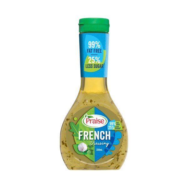 Praise Fat Free 25% Less Sugar French Dressing | 330mL