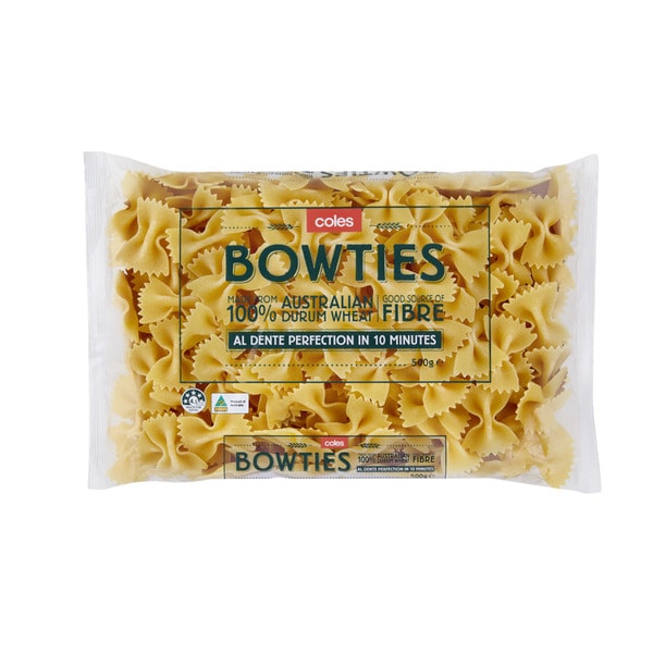 Coles Durum Wheat Pasta Bowties | 500g