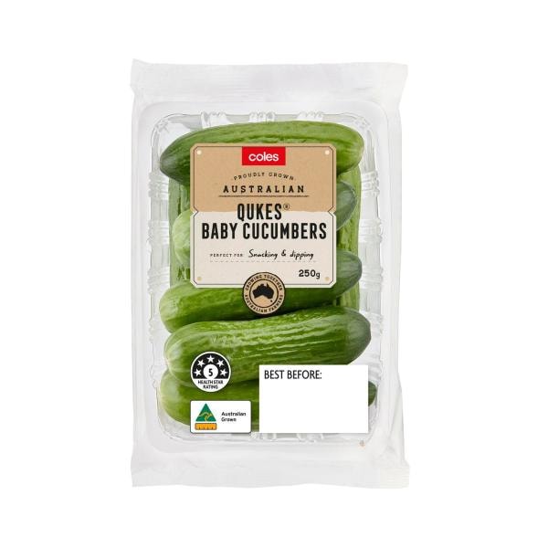 Coles Baby Cucumbers | 250g