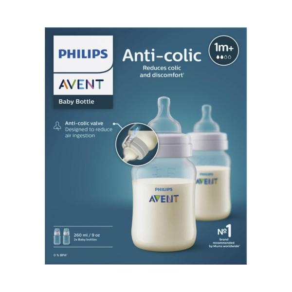 Avent Bottle Feeding Twin Pack Regular | 260mL