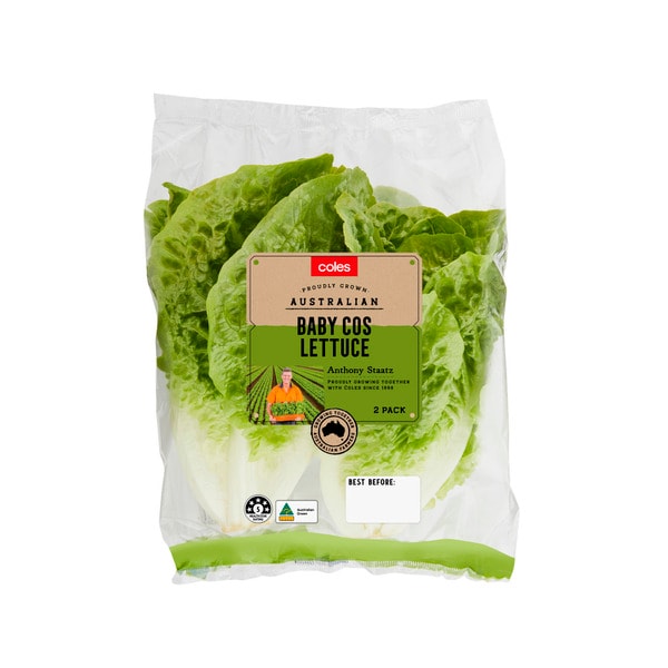 Coles Baby Cos Lettuce | 2 pack