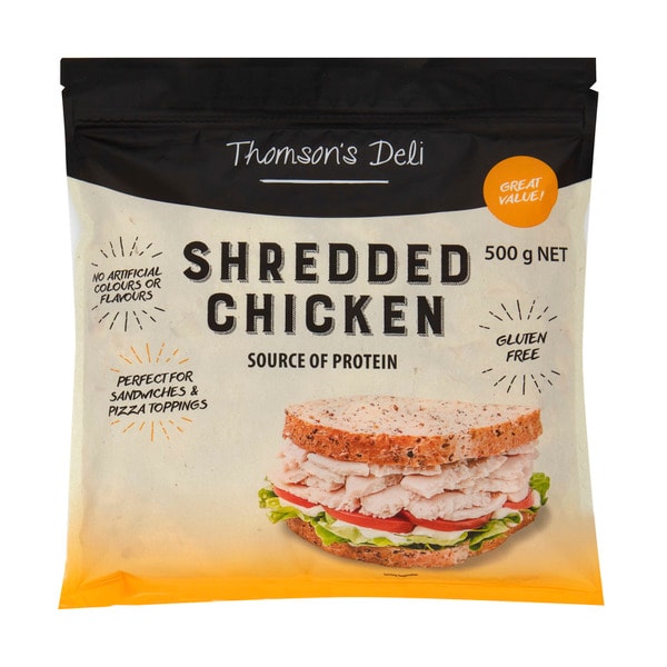 Thomson's Deli Shredded Chicken Value Pack | 500g