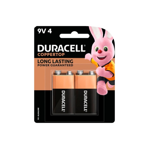 Duracell Coppertop 9V | 4 pack