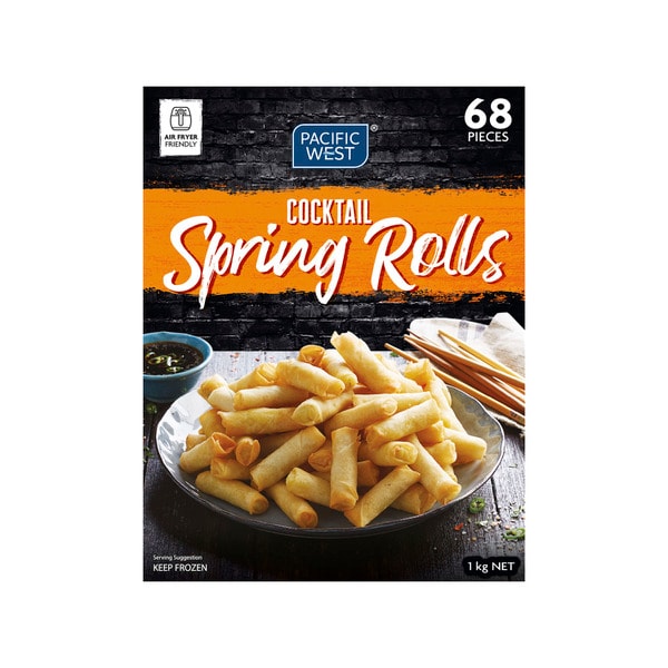 Pacific West Frozen Cocktail Spring Rolls | 1kg