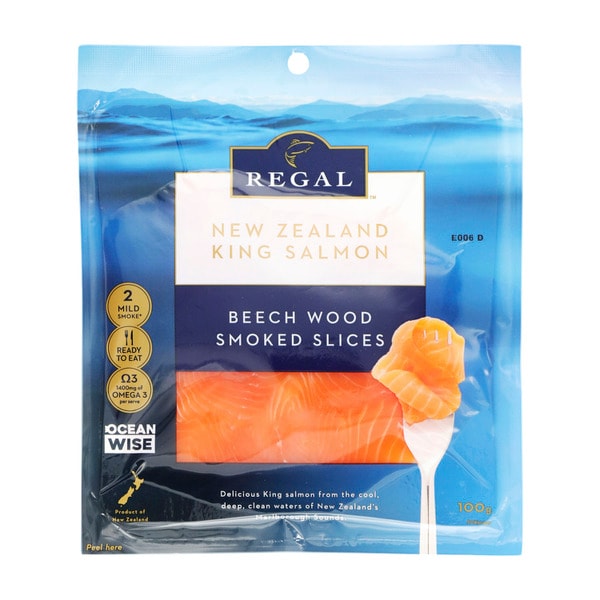 Regal New Zealand King Salmon Beech Wood Smoked Slices | 100g