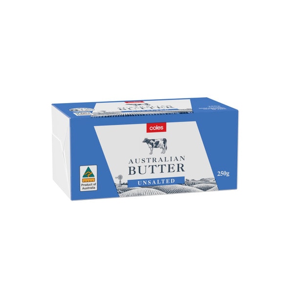 Coles Unsalted Butter | 250g