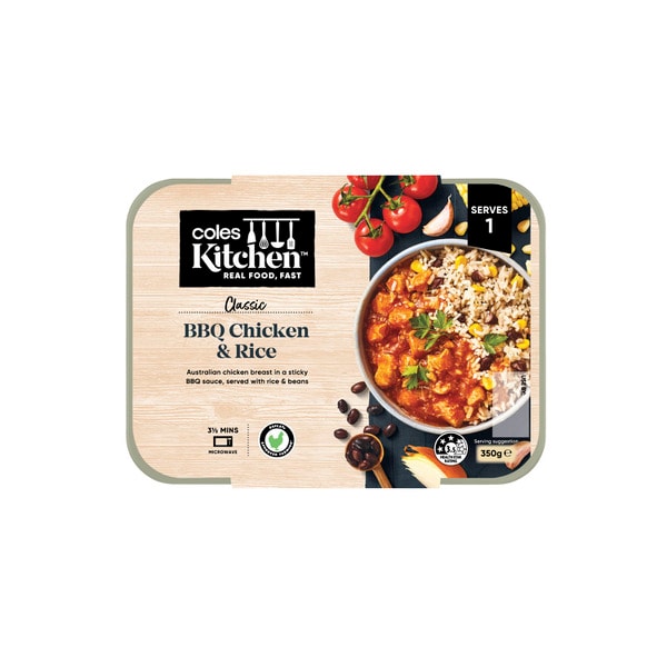 Coles Kitchen BBQ Chicken & Rice | 350g
