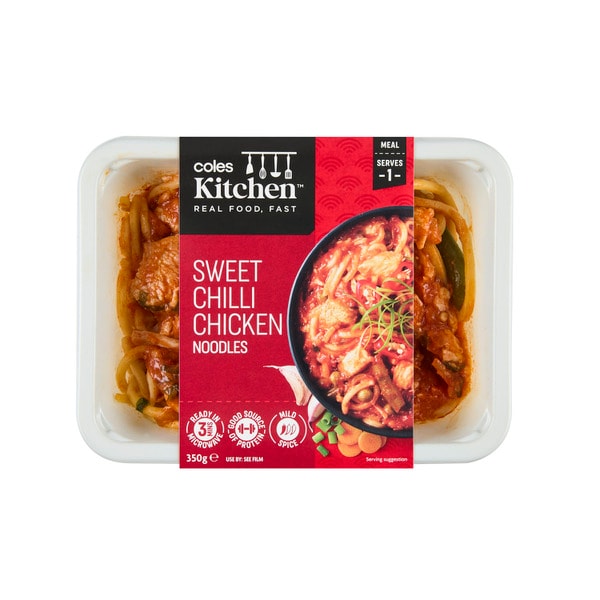 Coles Kitchen Sweet Chilli Chicken Noodles | 350g