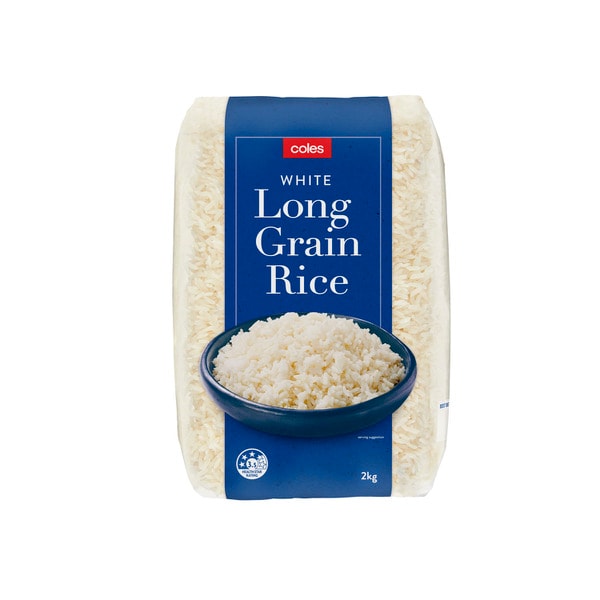 Coles Long Grain White Rice | 2kg
