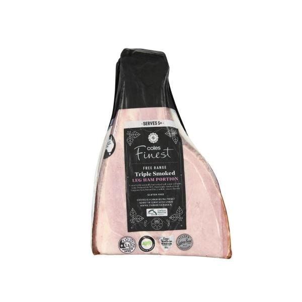 Coles Finest Free Range Triple Smoked Leg Ham Portion | approx. 2.3kg