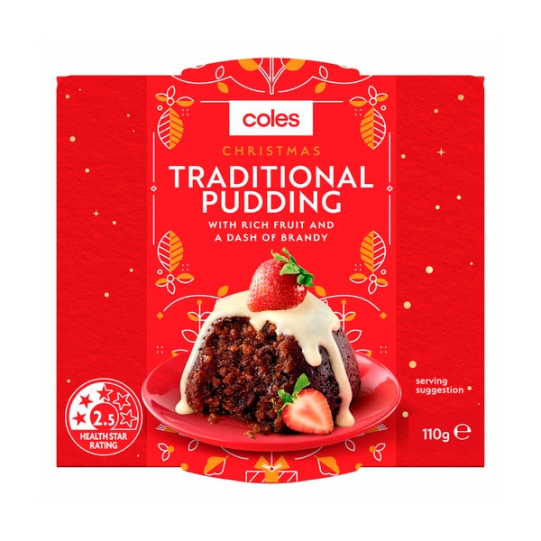 Coles Christmas Pudding Small | 110g