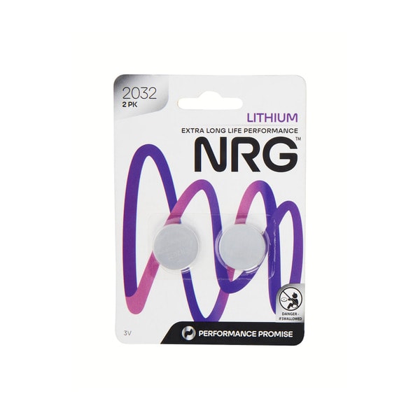 NRG Lithium Batteries 2032 | 2 pack
