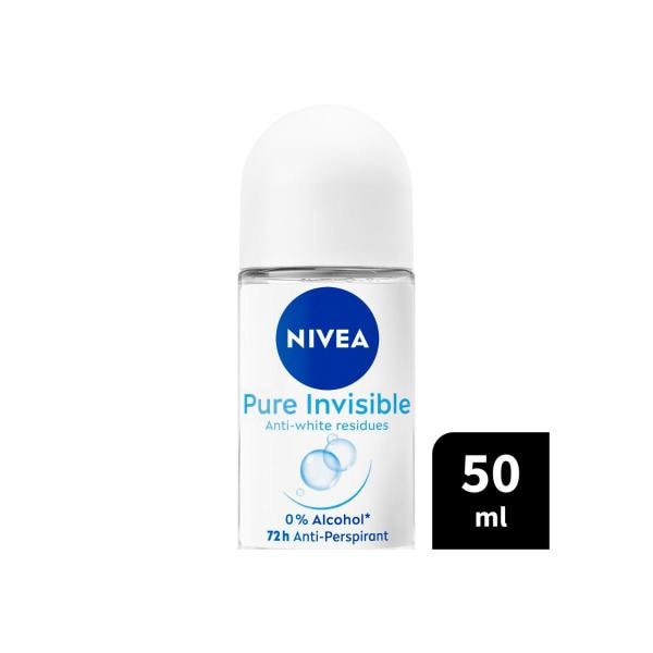 Nivea Pure Invisible Roll On Antiperspirant Deodorant | 50mL