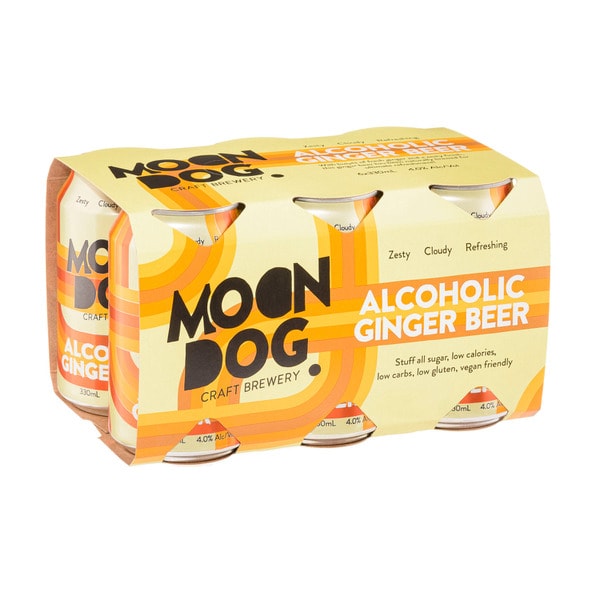 Moon Dog Ginger Beer Can 330mL | 6 Pack