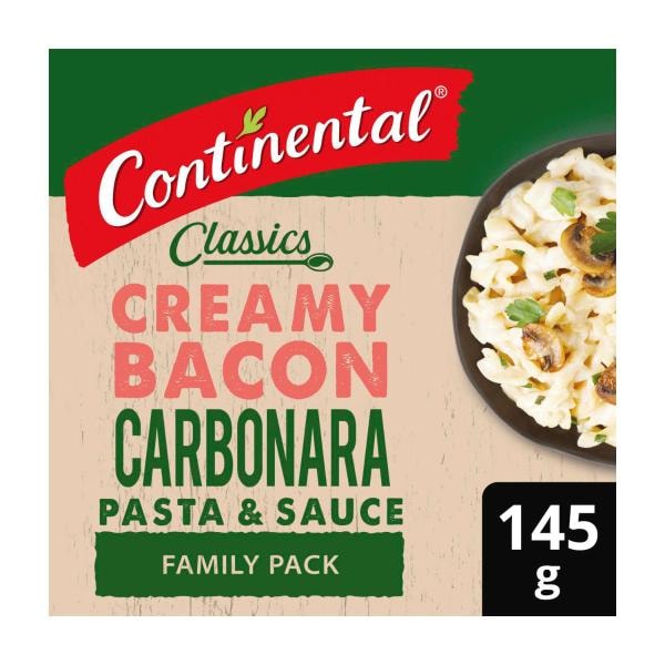 Continental Pasta & Sauce Family Bacon Carbonara | 145g