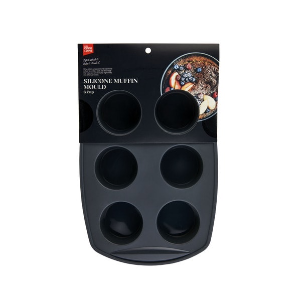 Cook & Dine Silicone 6 Cup Muffin Mould | 1 each