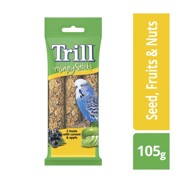 Trill Honey Sticks for Budgies Variety Pack Bird Treat | 3 pack