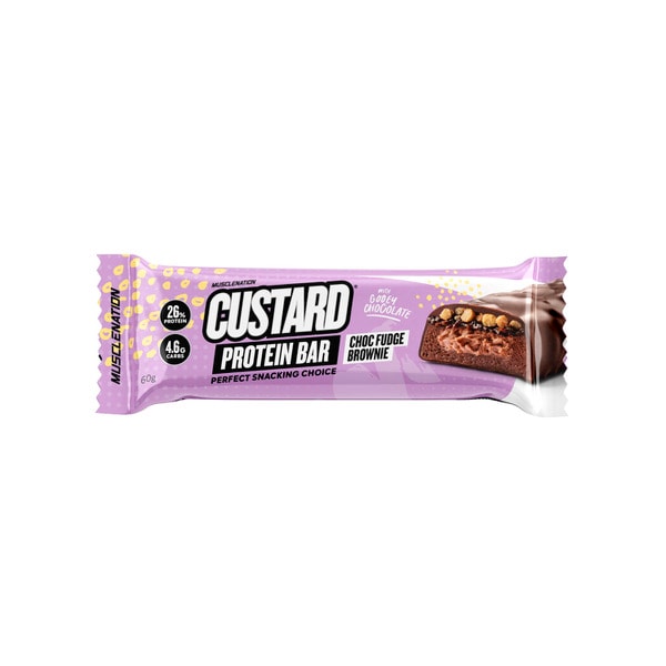 Muscle Nation Custard Bar Choc Fudge Brownie | 60g