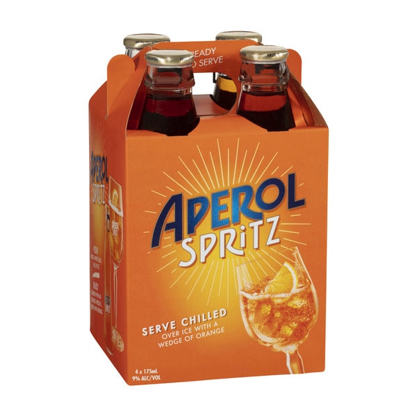 Aperol Spritz Bottle 175mL | 4 Pack