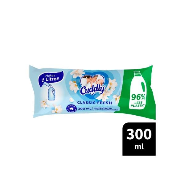 Cuddly Classic Fresh Fabric Softener Sachet | 300mL