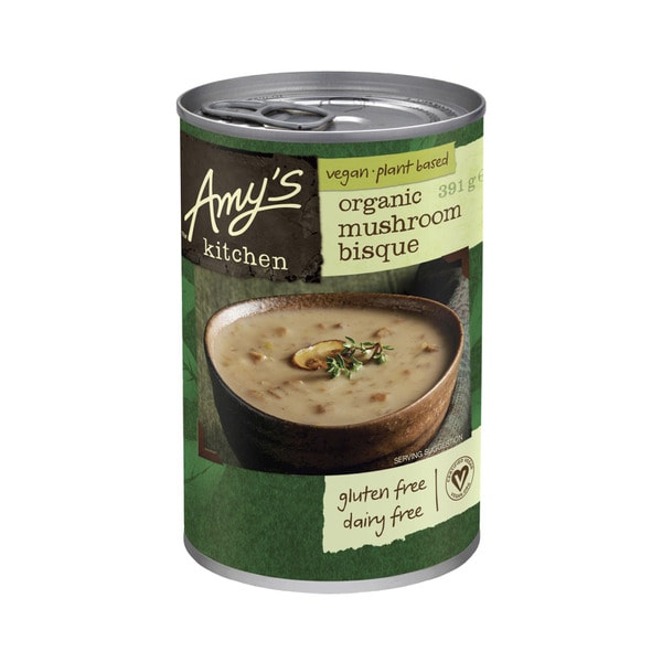 Amys Kitchen Canned Soup Organic Mushroom Bisque | 391g
