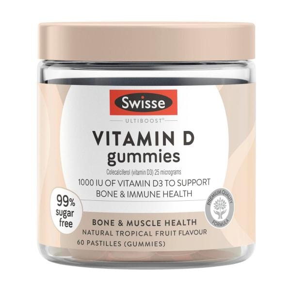 Swisse Ultiboost Vitamin D Gummies For Bone Health Support | 60 pack