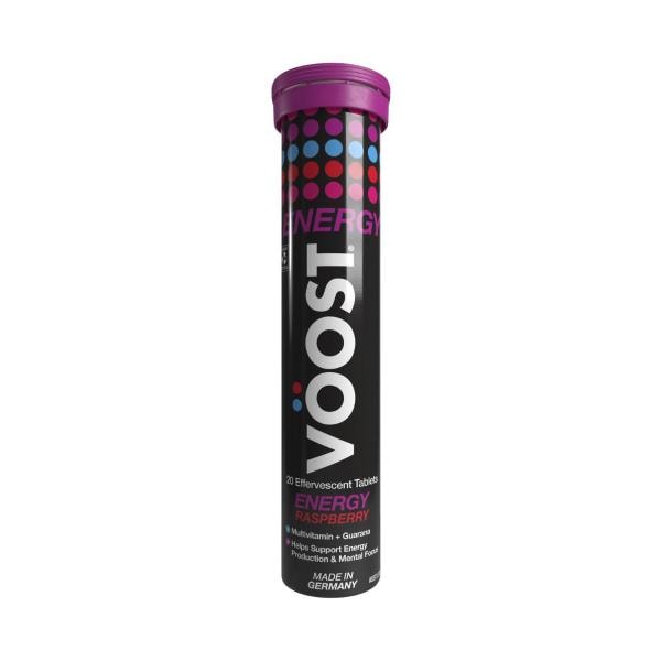 Voost Effervescent Energy Raspberry Tablets | 20 pack