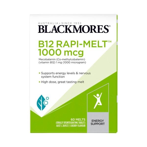 Blackmores B12 Rapi-Melt Energy Support Vitamin B | 60 pack