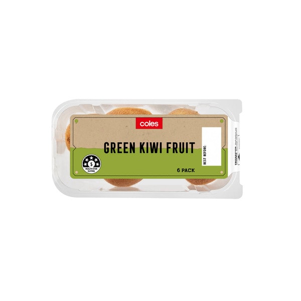 Coles Green Kiwifruit Prepack | 6 pack